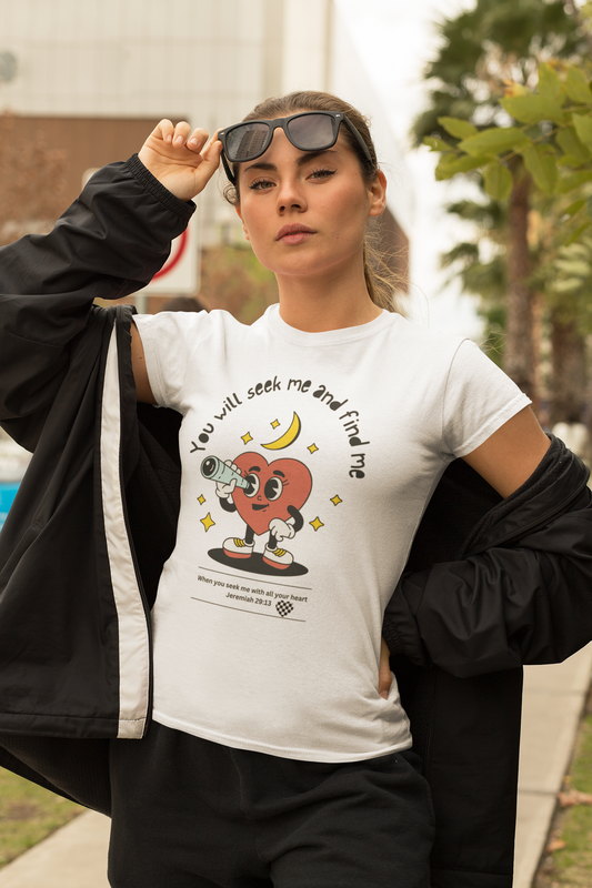 You Will Seek Me Unisex Heavy Cotton Tee - Playful Graphic T-Shirt for All Occasions