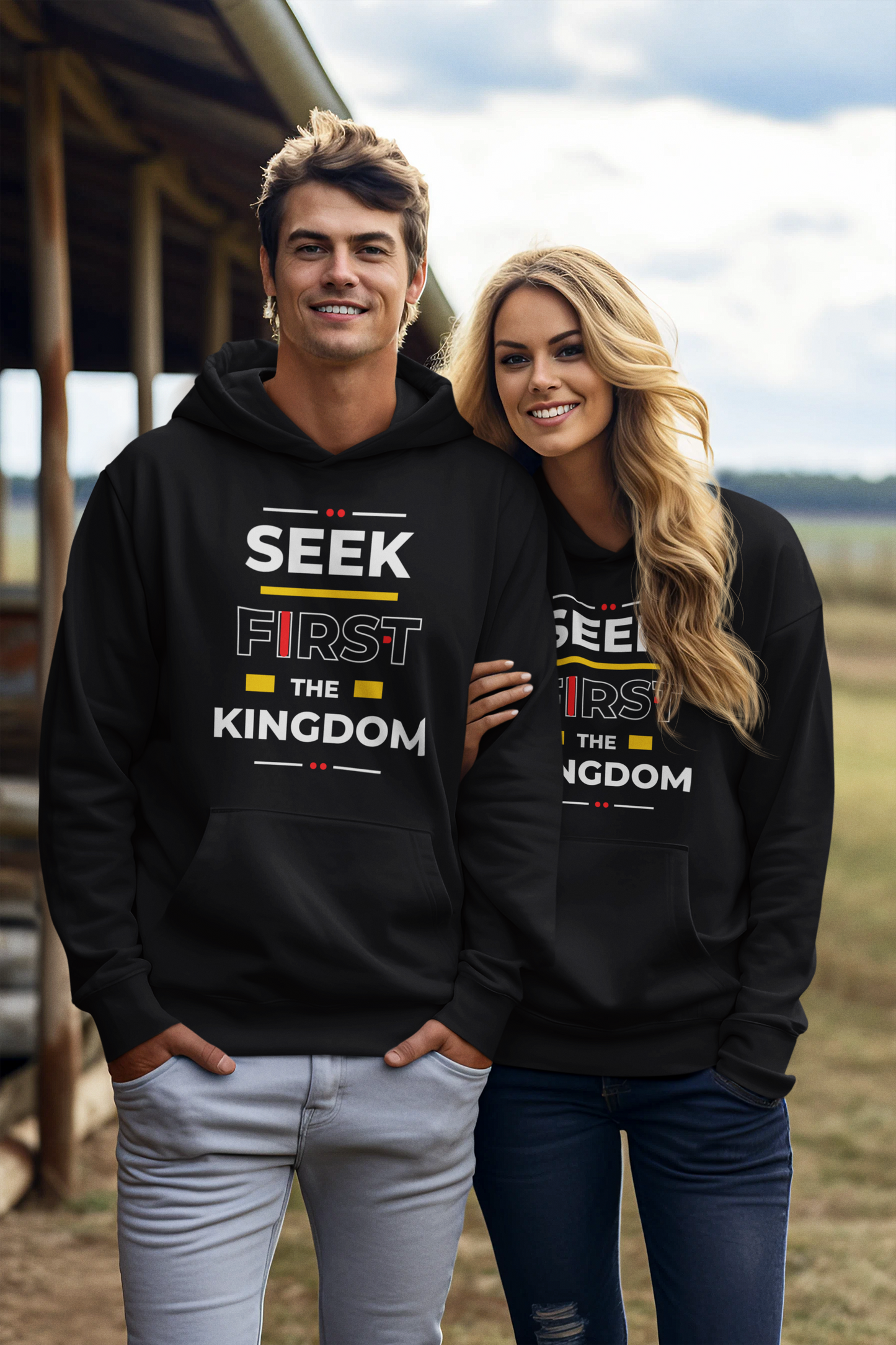 Unisex Hoodie - 'Seek First the Kingdom' Inspirational Design